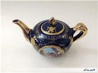 قوری چینی سرمه ای بزرگ لیلی و مجنون زیبا