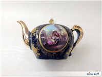 قوری چینی سرمه ای بزرگ لیلی و مجنون زیبا