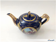 قوری چینی سرمه ای بزرگ لیلی و مجنون زیبا