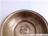 کاسه یا پیاله دعا برنجی نقش برجسته قدیمی