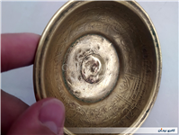 کاسه یا پیاله دعا برنجی نقش برجسته قدیمی