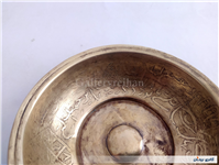 کاسه یا پیاله دعا برنجی نقش برجسته قدیمی