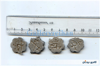 4 عدد ژتون کلکسیونی قدیمی طرح چای سبک وزن 