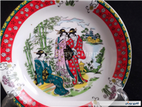 دیوارکوب یا نعلبکی طرح زنان چینی کادولوکس