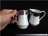 جفت سس خوری یا شکرپاش چینی طرح سورمه ای 