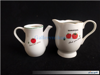 جفت قوری و شکرریز طرح گوجه ای