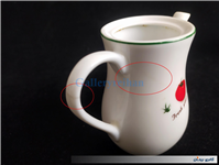 جفت قوری و شکرریز طرح گوجه ای