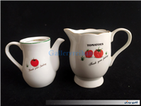 جفت قوری و شکرریز طرح گوجه ای