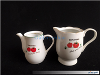 جفت قوری و شکرریز طرح گوجه ای