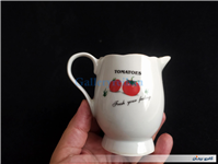 جفت قوری و شکرریز طرح گوجه ای