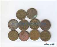 پولک یا سکه یادبود قدیمی برنجی طرحهای مختلف
