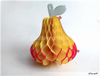 کاغذ کشی گلابی تزئین نوستالژی دهه 60 