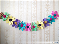 کاغذ کشی ریسه تزئین تولد نوستالژی دهه 60 