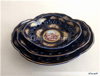 ظرف پذیرایی سه تیکه سورمه ای لیلی مجنون