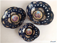 ظرف پذیرایی سه تیکه سورمه ای لیلی مجنون