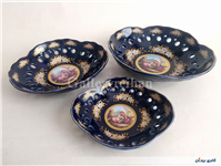 ظرف پذیرایی سه تیکه سورمه ای لیلی مجنون