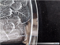 دیس میوه خوری بلوری ضخیم طرح میوه