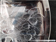 دیس میوه خوری بلوری ضخیم طرح میوه