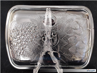 دیس میوه خوری بلوری ضخیم طرح میوه