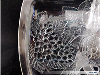 دیس میوه خوری بلوری ضخیم طرح میوه