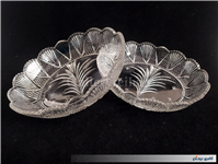 یک جفت ظرف کمیاب بلور با طرح خاص