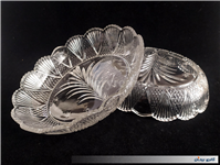 یک جفت ظرف کمیاب بلور با طرح خاص