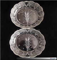 یک جفت ظرف کمیاب بلور با طرح خاص