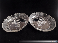 یک جفت ظرف کمیاب بلور با طرح خاص