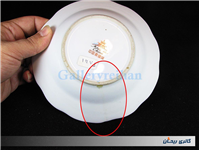 دیوارکوب چینی گل سرخی قدیمی