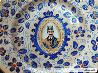 دیوارکوب قدیمی نقاشی کاردست قلم آبی جدید 