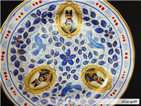 دیوارکوب قدیمی نقاشی دست قلم آبی جدید