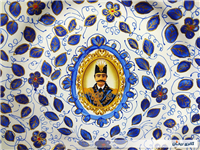 دیوارکوب قدیمی نقاشی کاردست قلم آبی جدید