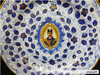 دیوارکوب قدیمی نقاشی کاردست قلم آبی جدید