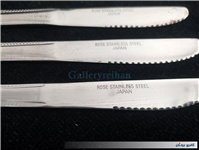 5عدد چاقوی قدیمی ROSE STAINLESS با طرح خاص