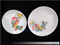 جفت دیوارکوب ملامین قدیمی طرح میوه 