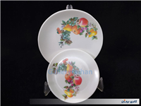 جفت دیوارکوب ملامین قدیمی طرح میوه 