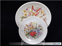 جفت دیوارکوب ملامین قدیمی طرح گل