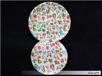 جفت دیوارکوب ملامین قدیمی و زیبا طرح گل 