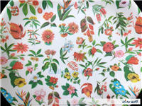 جفت دیوارکوب ملامین قدیمی و زیبا طرح گل 