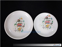 جفت دیوارکوب ملامین قدیمی و زیبا طرح کلبه