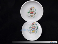 جفت دیوارکوب ملامین قدیمی و زیبا طرح کلبه