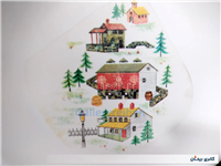 جفت دیوارکوب ملامین قدیمی و زیبا طرح کلبه