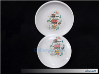 جفت دیوارکوب ملامین قدیمی و زیبا طرح کلبه