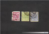 3عدد تمبر سری اول رضاشاهی رتوشه