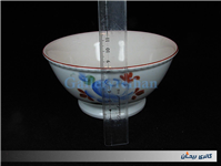 کاسه روسی نقاشی دست قدیمی طرح گل سیب