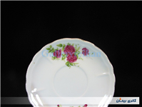 زیر فنجانی یا دیوارکوب گل سرخی قدیمی