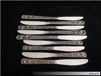 9عدد چاقوی قدیمیSTAINLESSبا طرح زیبا گل