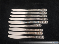 9عدد چاقوی قدیمیSTAINLESSبا طرح زیبا گل