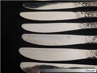 9عدد چاقوی قدیمیSTAINLESSبا طرح زیبا گل