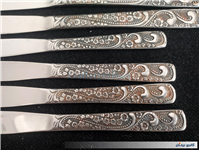 9عدد چاقوی قدیمیSTAINLESSبا طرح زیبا گل